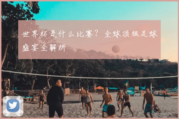 世界杯是什么比赛？全球顶级足球盛宴全解析